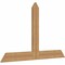 Ekena Millwork Portland Timber Gable Bracket, Western Red Cedar, 60"W x 38"H x 1 1/2"D x 5 1/2"F, 15/12 Pitch GBW060X38X0206POR00SWR - alternate 5